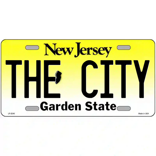 The City New Jersey Metal Sign