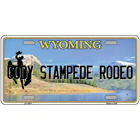 Cody Stampede Rodeo Wyoming Metal Sign