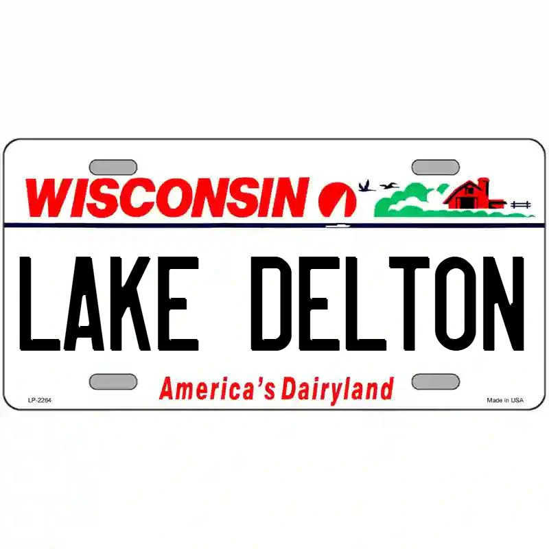 Lake Delton Wisconsin Metal Sign
