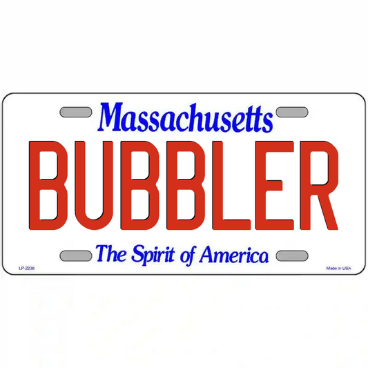 Bubbler Massachusetts Metal Sign