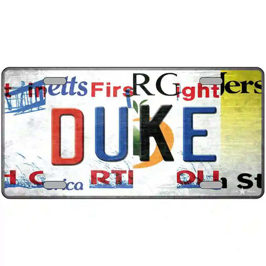 Duke Strip Art Metal Sign