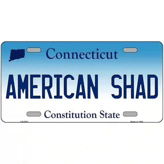 American Shad Connecticut Metal Sign