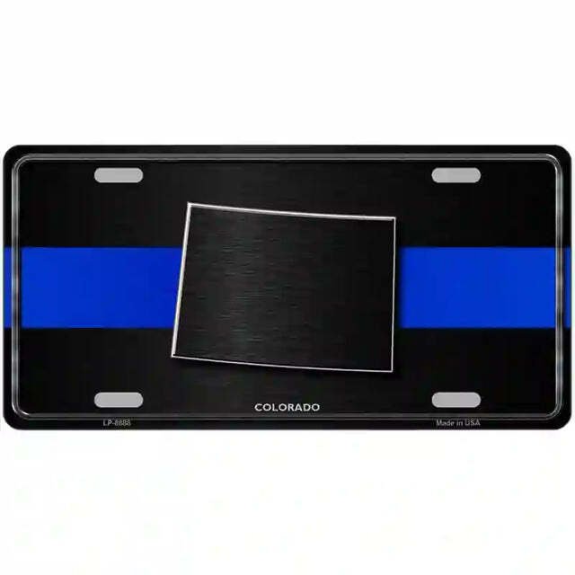 Colorado Thin Blue Line Metal Sign