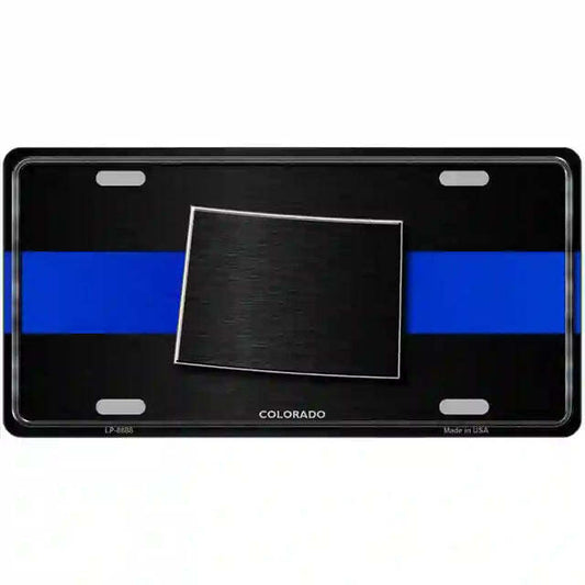 Colorado Thin Blue Line Metal Sign