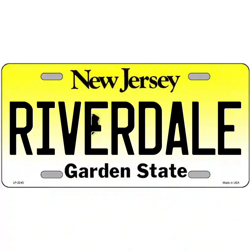 Riverdale New Jersey Metal Sign