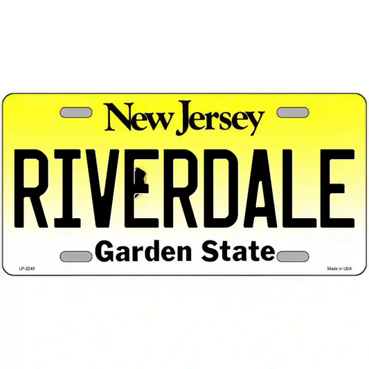 Riverdale New Jersey Metal Sign