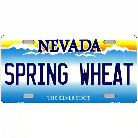 Spring Wheat Nevada Metal Sign