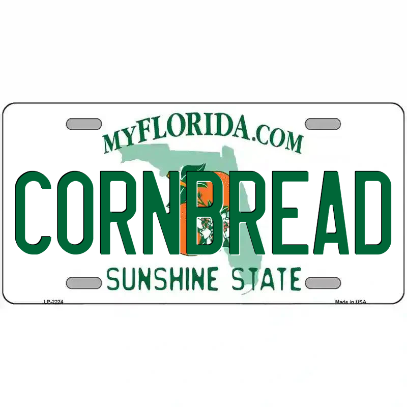 Cornbread Florida Metal Sign