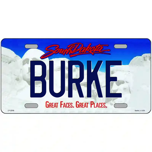 Burke South Dakota Metal Sign
