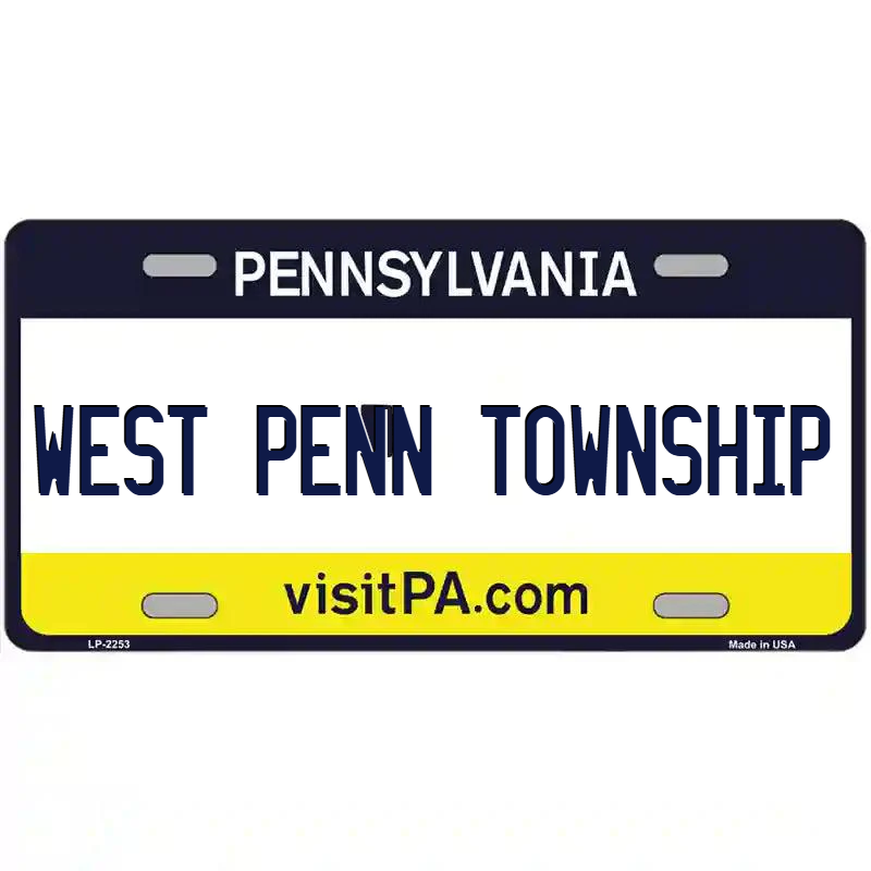 West Penn Township Pennsylvania Metal Sign
