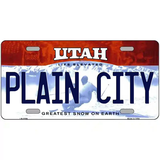 Plain City Utah Metal Sign