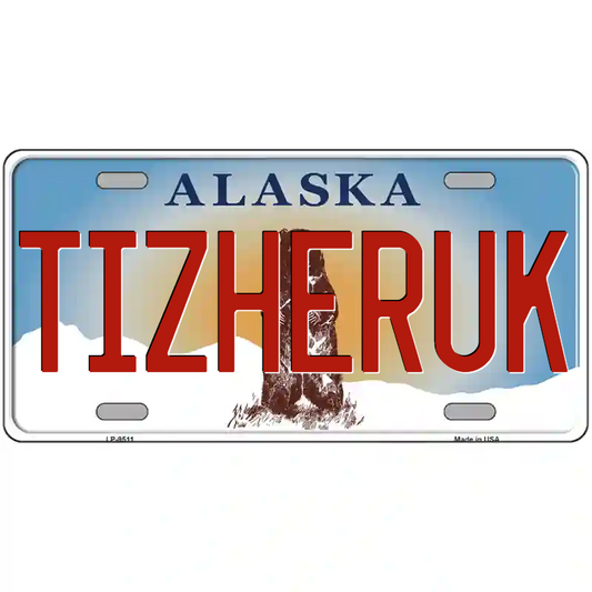 Tizheruk Alaska Metal Sign