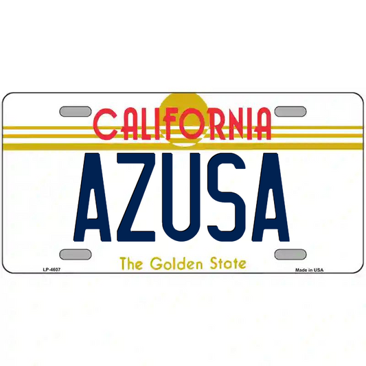 Azusa California Metal Sign