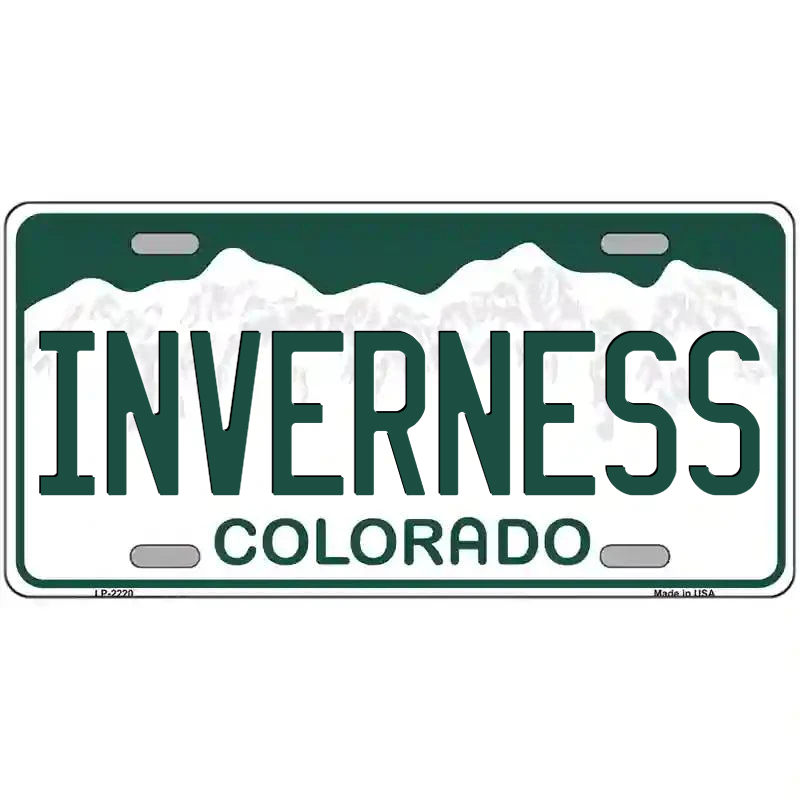Inverness Colorado Metal Sign
