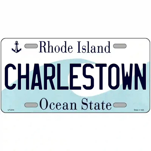 Charlestown Rhode Island Metal Sign