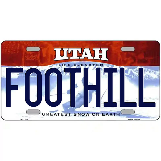 Foothill Utah Metal Sign