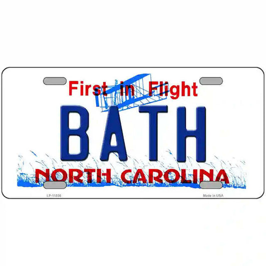 Bath North Carolina Metal Sign