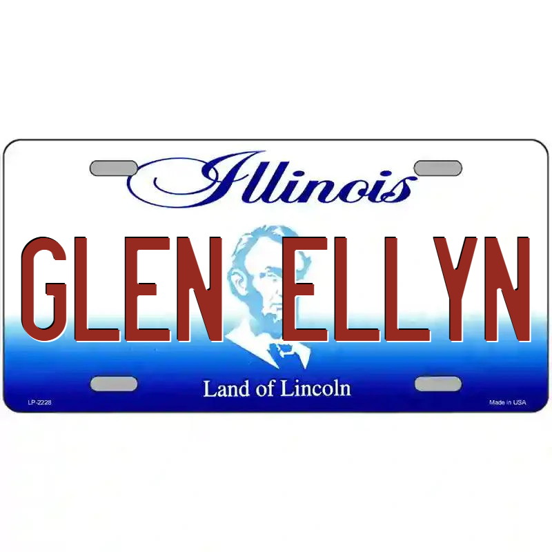 Glen Ellyn Illinois Metal Sign
