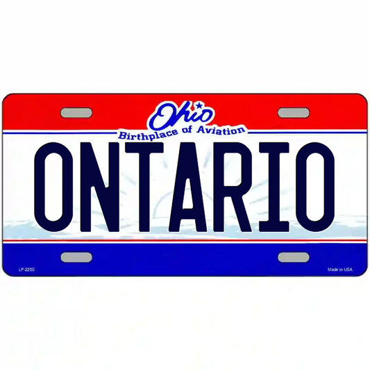 Ontario Ohio Metal Sign