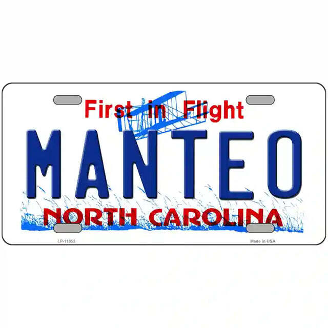 Manteo North Carolina Metal Sign