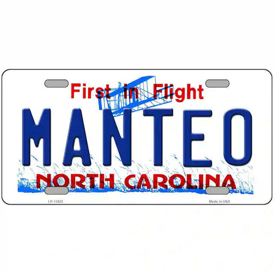 Manteo North Carolina Metal Sign