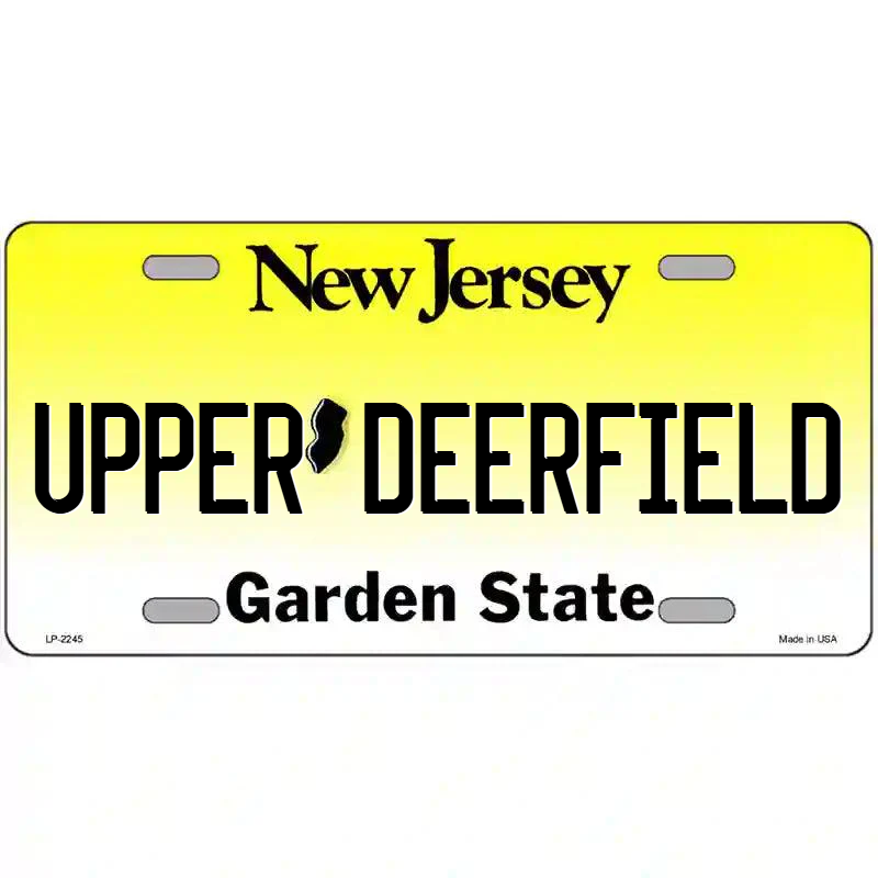 Upper Deerfield New Jersey Metal Sign