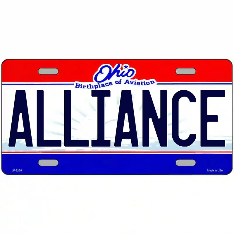 Alliance Ohio Metal Sign