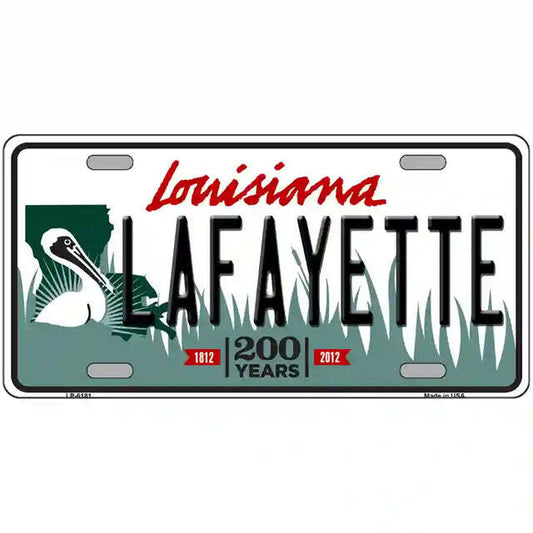 Lafayette Louisiana Metal Sign