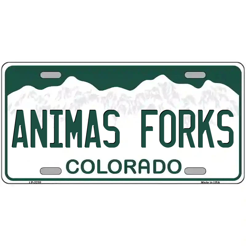 Animas Forks Colorado Metal Sign