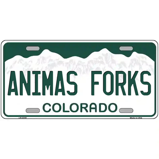 Animas Forks Colorado Metal Sign