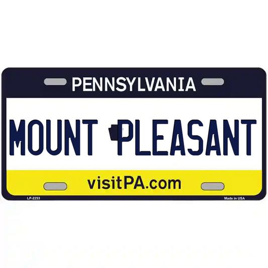 Mount Pleasant Pennsylvania Metal Sign