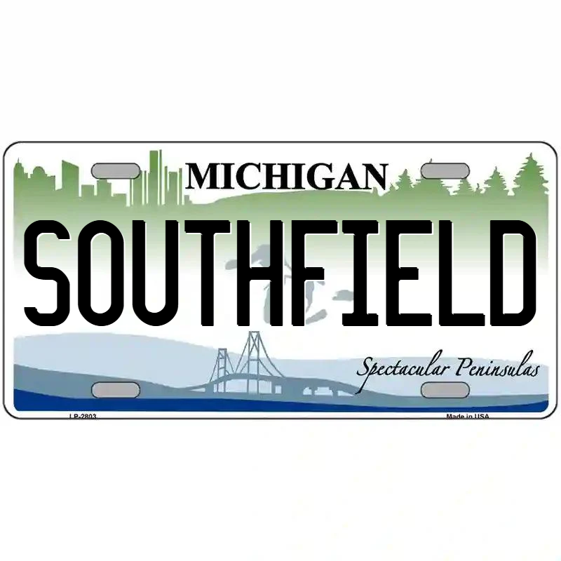 Southfield Michigan Metal Sign