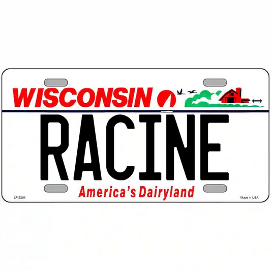 Racine Wisconsin Metal Sign
