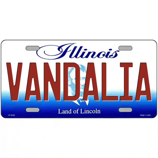 Vandalia Illinois Metal Sign