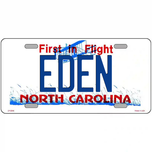 Eden North Carolina Metal Sign