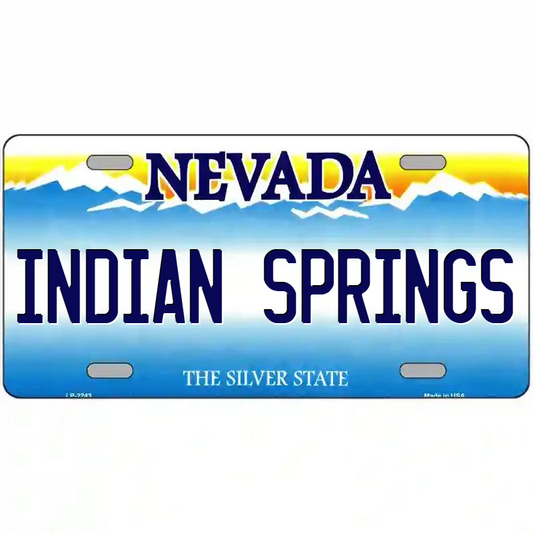 Indian Springs Nevada Metal Sign