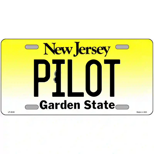 Pilot New Jersey Metal Sign