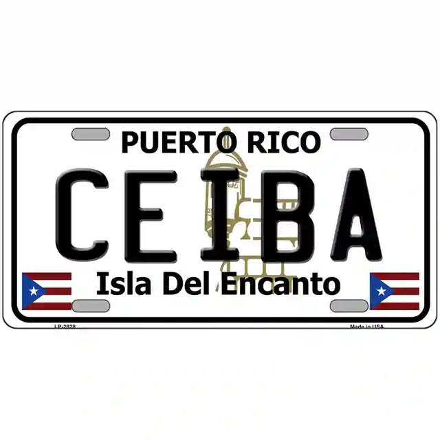 Ceiba Puerto Rico Metal Sign