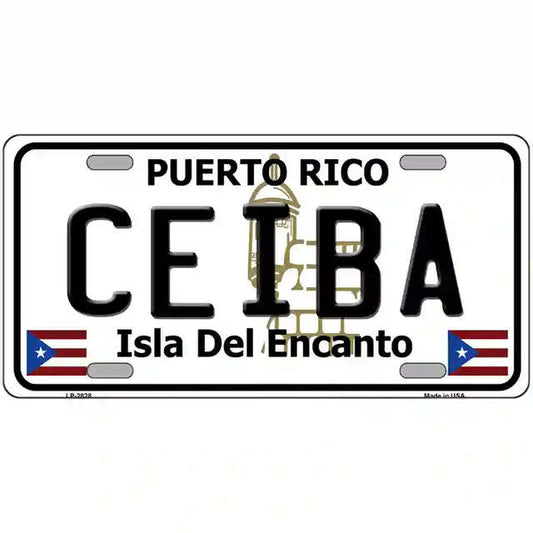 Ceiba Puerto Rico Metal Sign