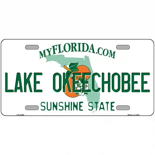 Lake Okeecchobee Florida Metal Sign
