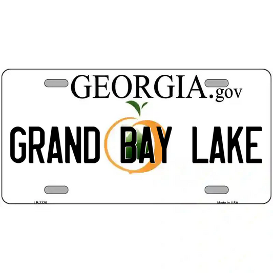 Grand Bay Lake Georgia Metal Sign