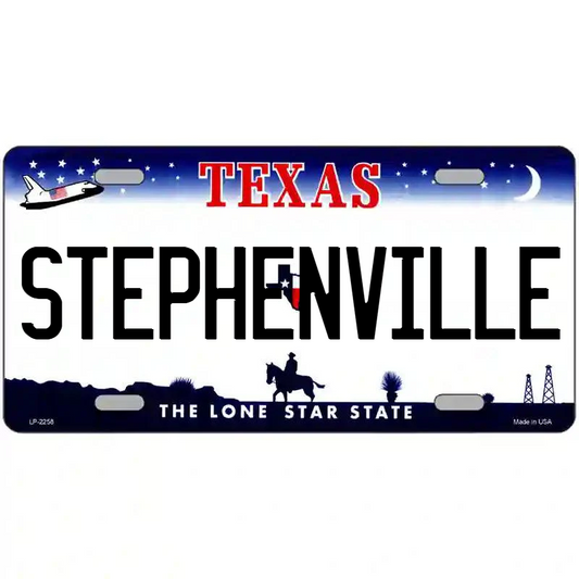 Stephenville Texas Metal Sign