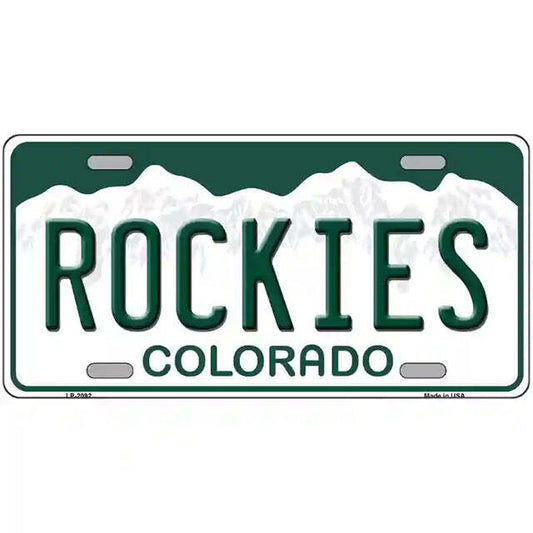 Rockies Colorado Metal Sign