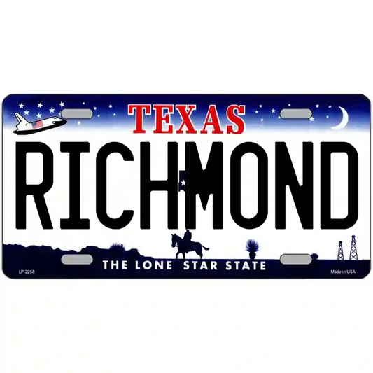 Richmond Texas Metal Sign