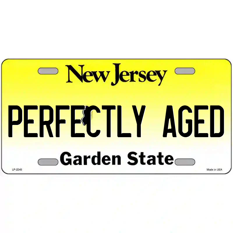 Perfectly Aged New Jersey Metal Sign