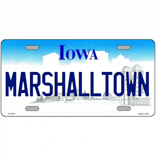 Marshalltown Iowa Metal Sign