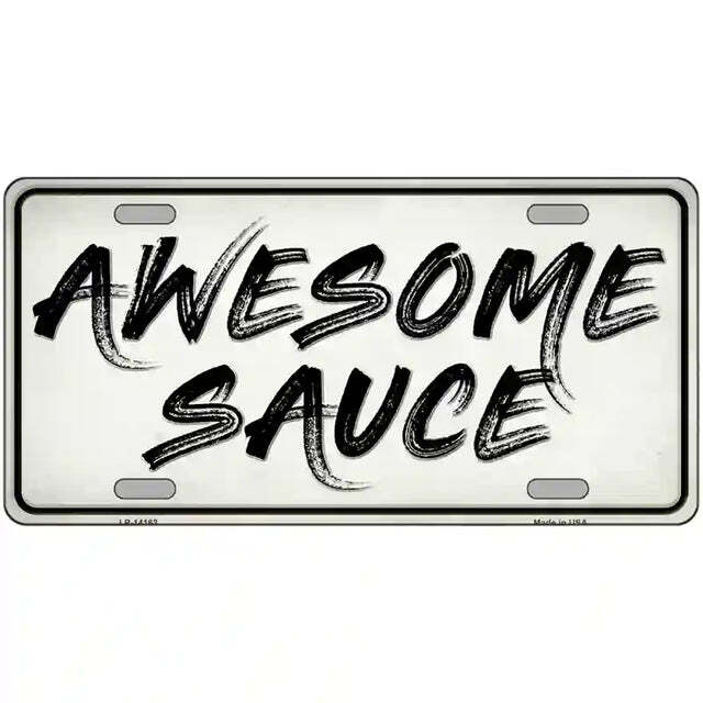 Awesome Sauce Metal Sign
