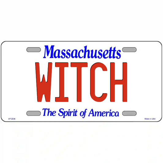 Witch Massachusetts Metal Sign