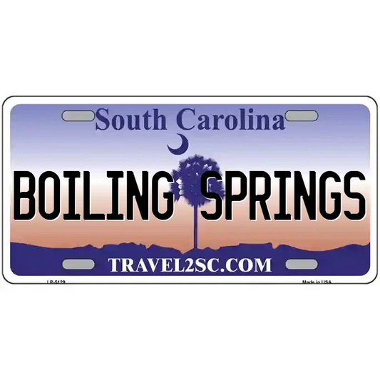 Boiling Springs South Carolina Metal Sign