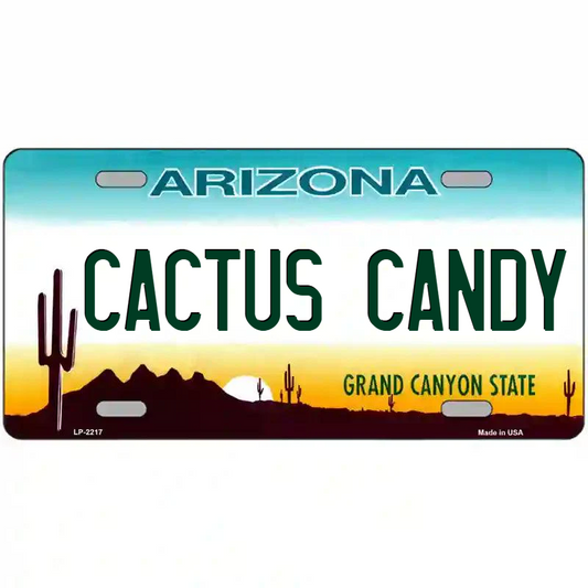 Cactus Candy Arizona Metal Sign